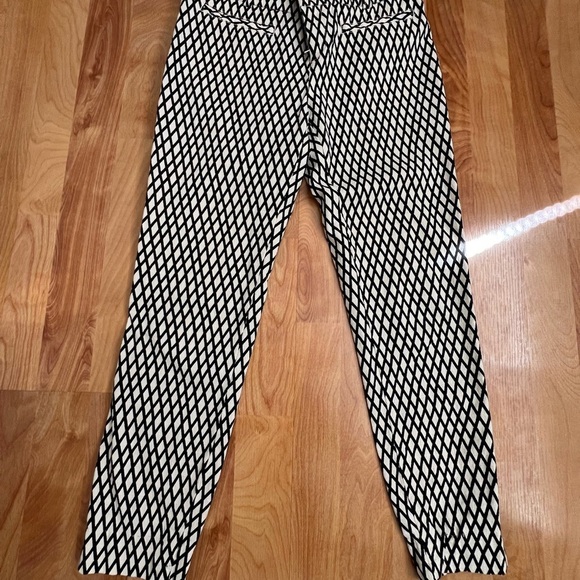 Anthropologie Cartonnaier ankle pants size 2 black & cream - Picture 3 of 8